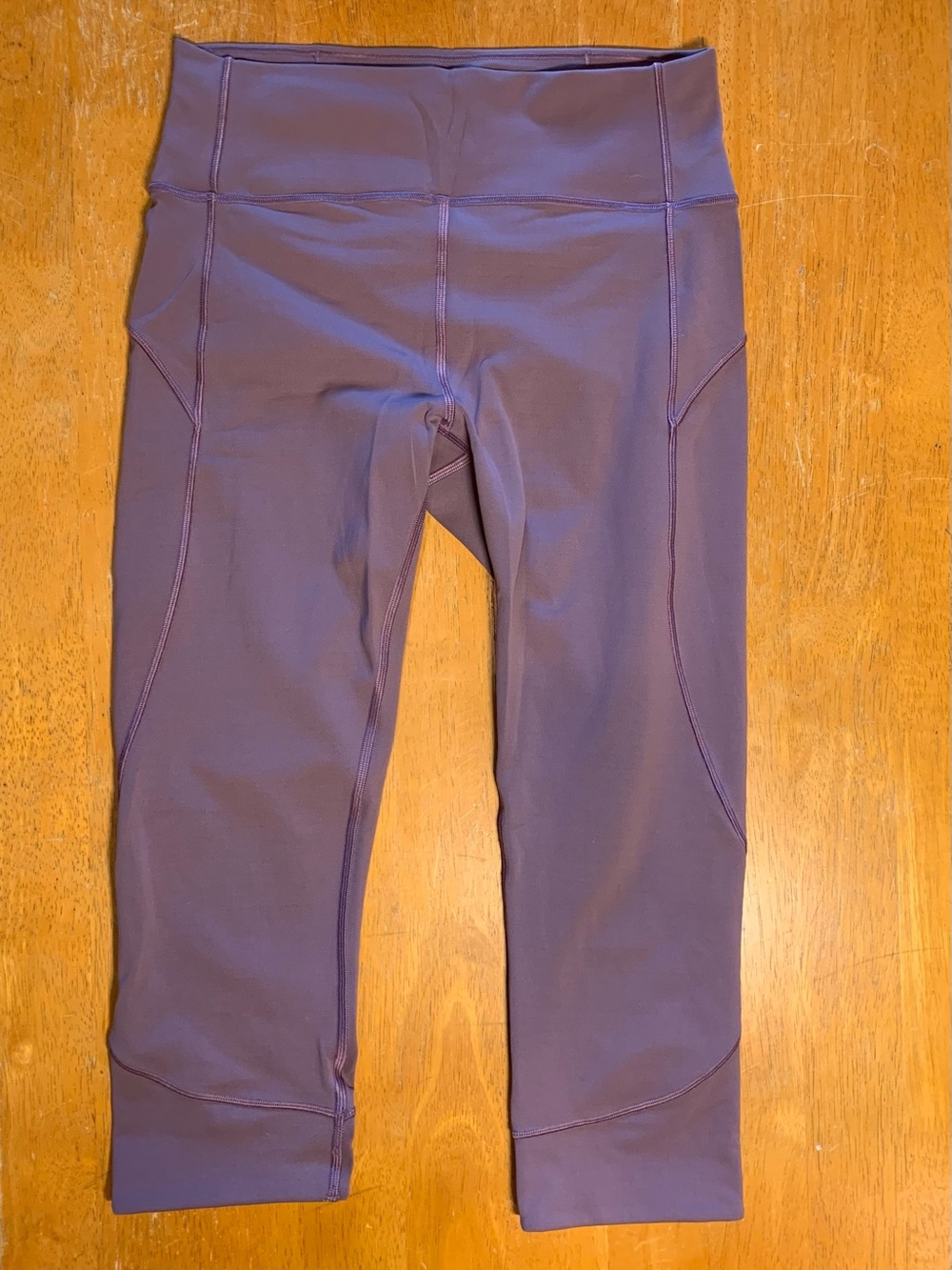 Lululemon In Movement Crop 19” Everlux Leggings Smoked Mulberry Size 8